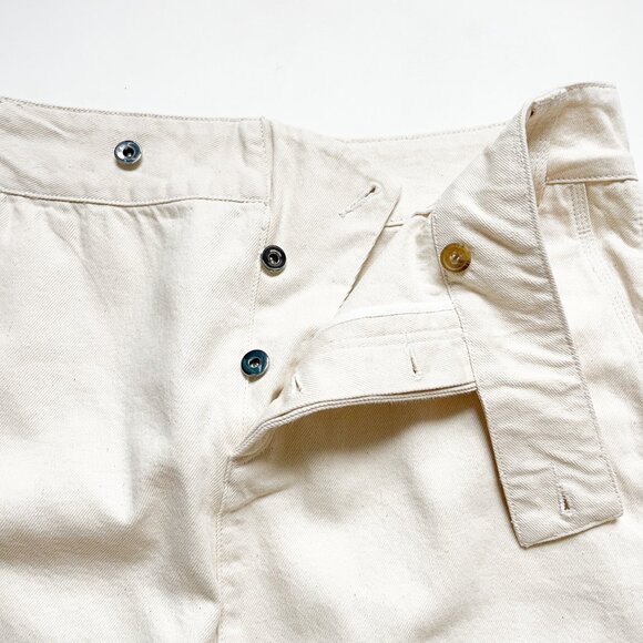 Helsa Maxi Skirt Cotton Denim Ecru Size XL NEW NWT - Picture 5 of 12